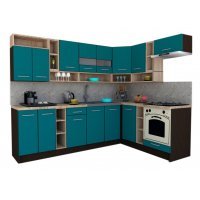 Bucatarie de Colt COSSY NEW 180-260 Dr. Wenge / Decor 0245